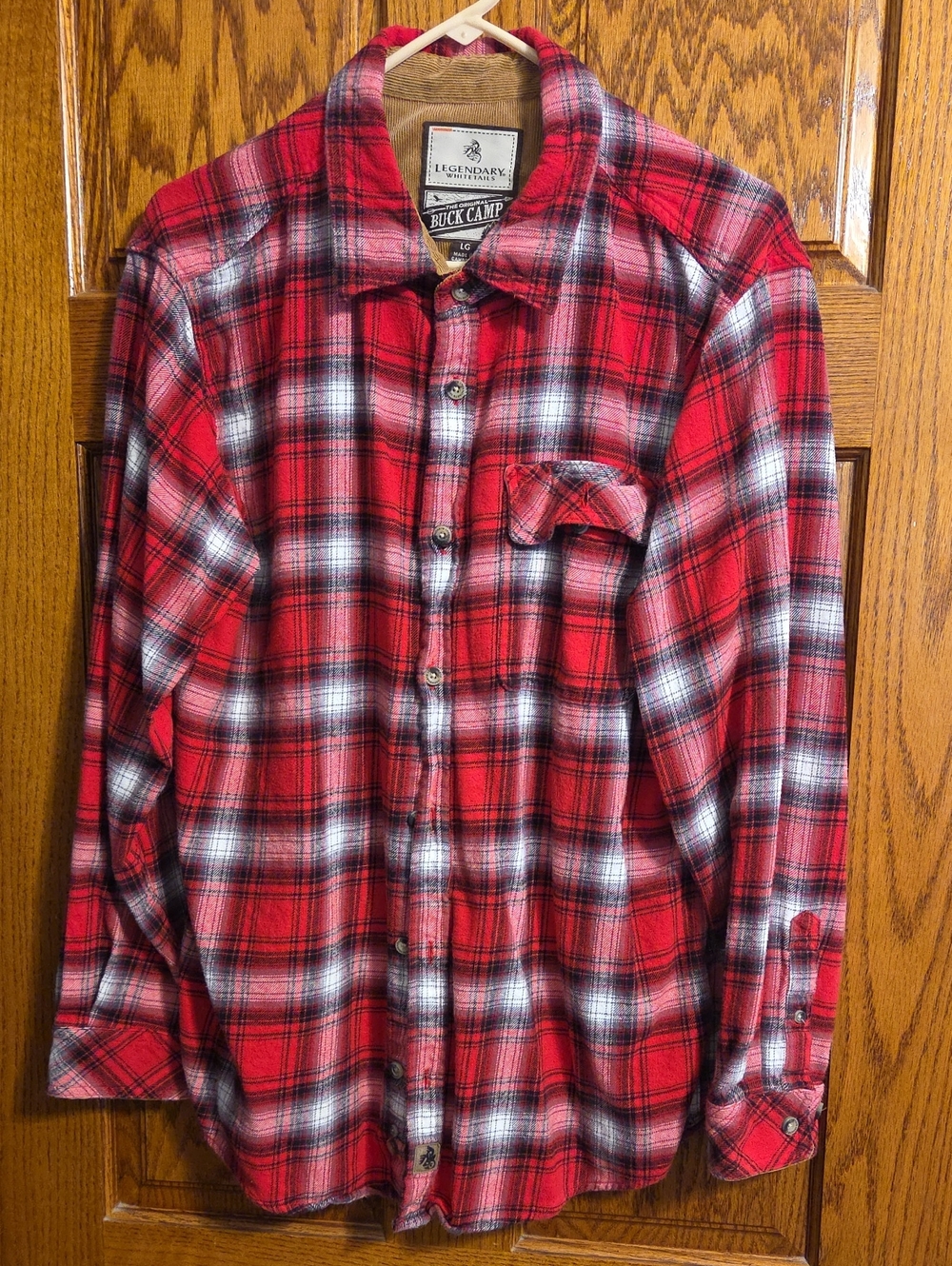 Legendary Whitetails Red and Black Plaid Button-Down Shirt